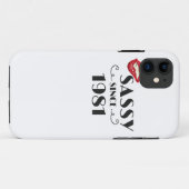 Fabulous Birthday Gift Sassy from 1981 Gift Case-Mate iPhone Case (Achterkant (horizontaal))
