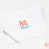 Fabulous Birthday Party Ronde Sticker (Envelop)