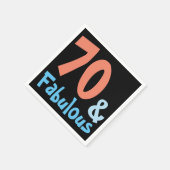 Fabulous Black Birthday Party Servetten (Hoek)