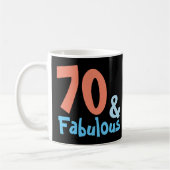 Fabulous Black Retro Birthday Koffiemok (Links)