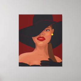 Fabulous Black Woman Canvas Afdruk