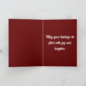 Fabulous Black Woman Merry Christmas Kaart (Binnen)