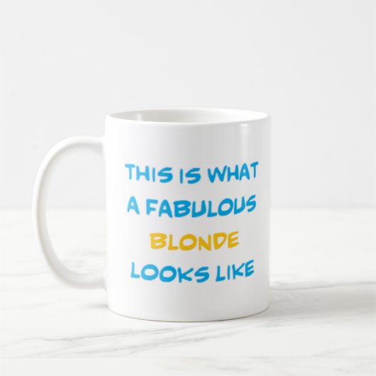 fabulous blondine koffiemok (Links)