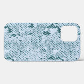 Fabulous Blue en White Snakeskin Case-Mate iPhone Case (Achterkant (horizontaal))