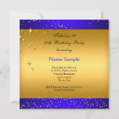 Fabulous Blue High Heels Gold Party 2 Kaart (Achterkant)