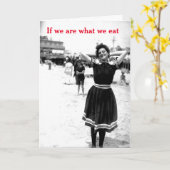  FABULOUS c. 1900 Vrouw op het strand Kaart (Gele Bloem)