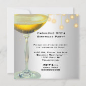 Fabulous Champagne Gold Lights Silver Kaart (Achterkant)