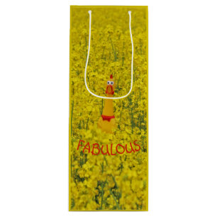 Fabulous Chicken Gift Bag! Wijn Cadeautas