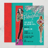 Fabulous Christmas Party uitnodiging (Voorkant / Achterkant)