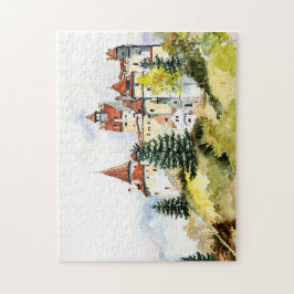 Fabulous Colorful Vintage Romance Castle House Legpuzzel