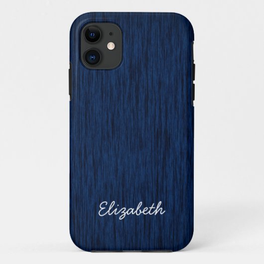 Fabulous Dark Blue Wood Case-Mate iPhone Case (Achterkant)