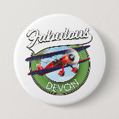 Fabulous Devon-reispatch. Ronde Button 7,6 Cm (Voorkant)