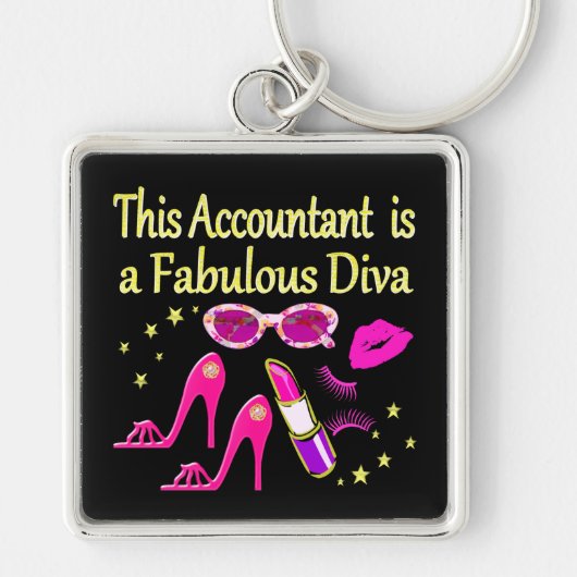 FABULOUS DIVA ACCOUNTANT DIVA SLEUTELHANGER (Voorkant)