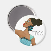 Fabulous Diva magnet (Voorkant / Achterkant)