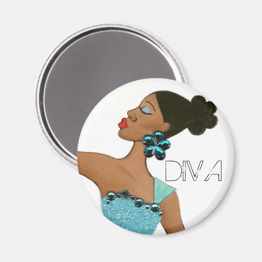 Fabulous Diva magnet (Voorkant / Achterkant)