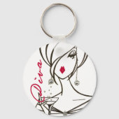 Fabulous Diva Sleutelhanger (Voorkant)