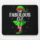 Fabulous Elf Christmas Girls Women Elf Squad Xmas  Muismat (Voorkant)