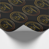 Fabulous en 55 verjaardag cadeaupapier (Hoek)