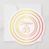 Fabulous en 55 Wit Sinaasappel Rood Geel Kaart (Achterkant)