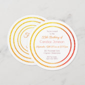 Fabulous en 55 Wit Sinaasappel Rood Geel Kaart (Voorkant / Achterkant)