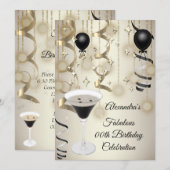 Fabulous Espresso Martini Cocktail Party Save The Date (Voorkant / Achterkant)