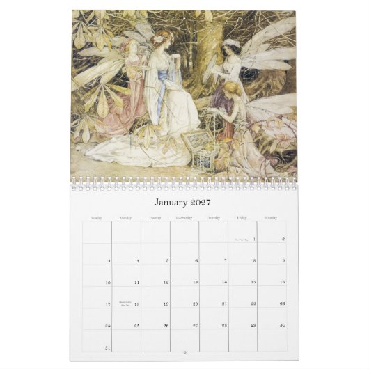 Fabulous Faeries 2011-agenda Kalender (Jan 2027)