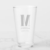 Fabulous Familie Monogram Naam Glas (Achterkant)