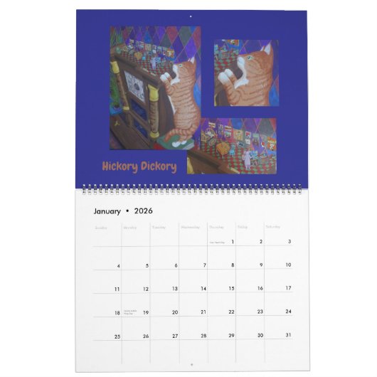 Fabulous Felines 2026 Cartoon Cats Kalender (Jan 2026)