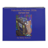 Fabulous Felines 2026 Cartoon Cats Kalender (Hoes)