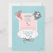 Fabulous Fifties  Engagement Party Kaart (Achterkant)