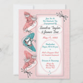 Fabulous Fifties  Engagement Party Kaart (Voorkant)