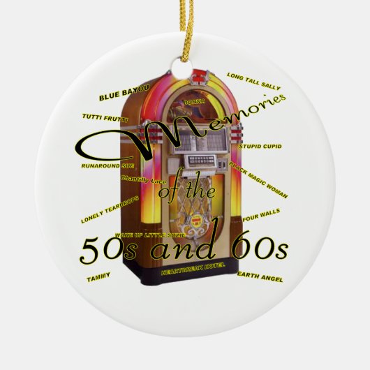 Fabulous fifties juke box keramisch ornament (Voorkant)