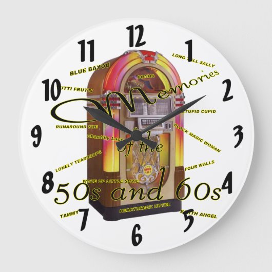 Fabulous fifties jukebox grote klok (Voorkant)