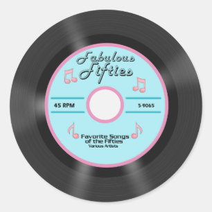 Fabulous Fifties Ronde Sticker