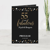 Fabulous fiftieth Birthday Program Programma (Voorkant)
