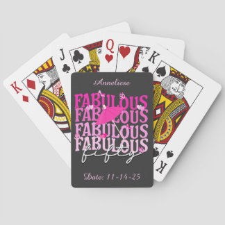 Fabulous Fifty Cocktail Paraplu 50ste verjaardag Pokerkaarten