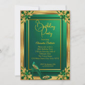 Fabulous Fifty Emerald Green Gold high Heel Gems Kaart (Voorkant)