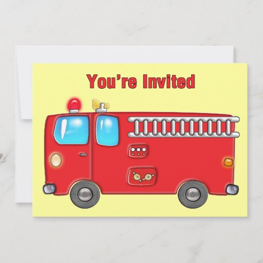 Fabulous Fire Truck Kaart (Voorkant)