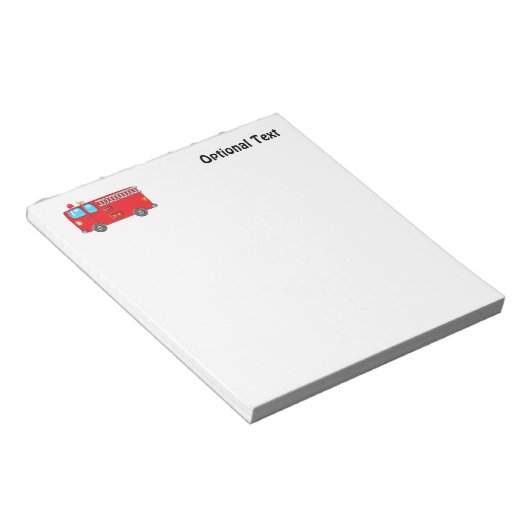 Fabulous Firetruck Notitieblok (Schuin)