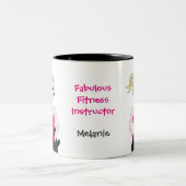 Fabulous Fitness Instructor Tweekleurige Koffiemok (Center)