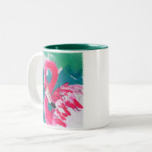Fabulous Flamingo Bird Tropical Art Mok (Voorkant links)