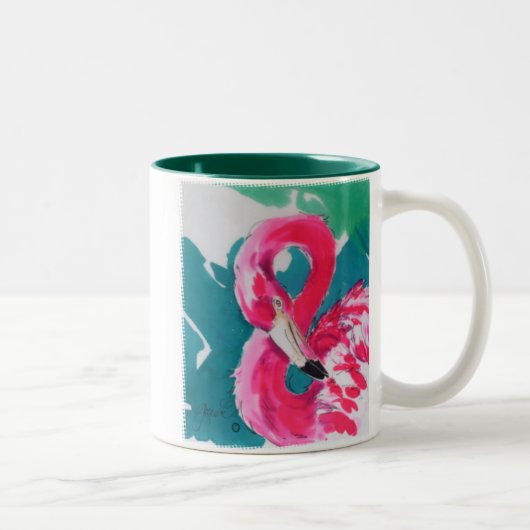 Fabulous Flamingo Bird Tropical Art Mok (Rechts)