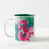 Fabulous Flamingo Bird Tropical Art Mok (Links)