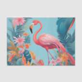 Fabulous Flamingo Decoupage Tissue Paper Tissuepapier (Voorkant)