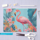 Fabulous Flamingo Decoupage Tissue Paper Tissuepapier (Craft)