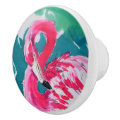 Fabulous Flamingo Keramische Knop (Rechts)