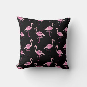 Fabulous Flamingo Pink Waterverf Patroon Kussen