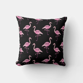 Fabulous Flamingo Pink Waterverf Patroon Kussen