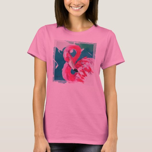 Fabulous Flamingo Shirt (Voorkant)