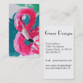 Fabulous Flamingo-Visitekaartjes Visitekaartje (Voorkant / Achterkant)